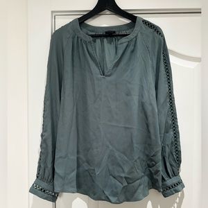 Ann Taylor Teal Blouse Sz XL